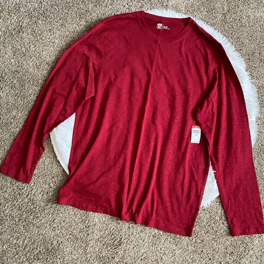 Route 66 Red Long Sleeve‎ Shirt New Mens Size 2XL